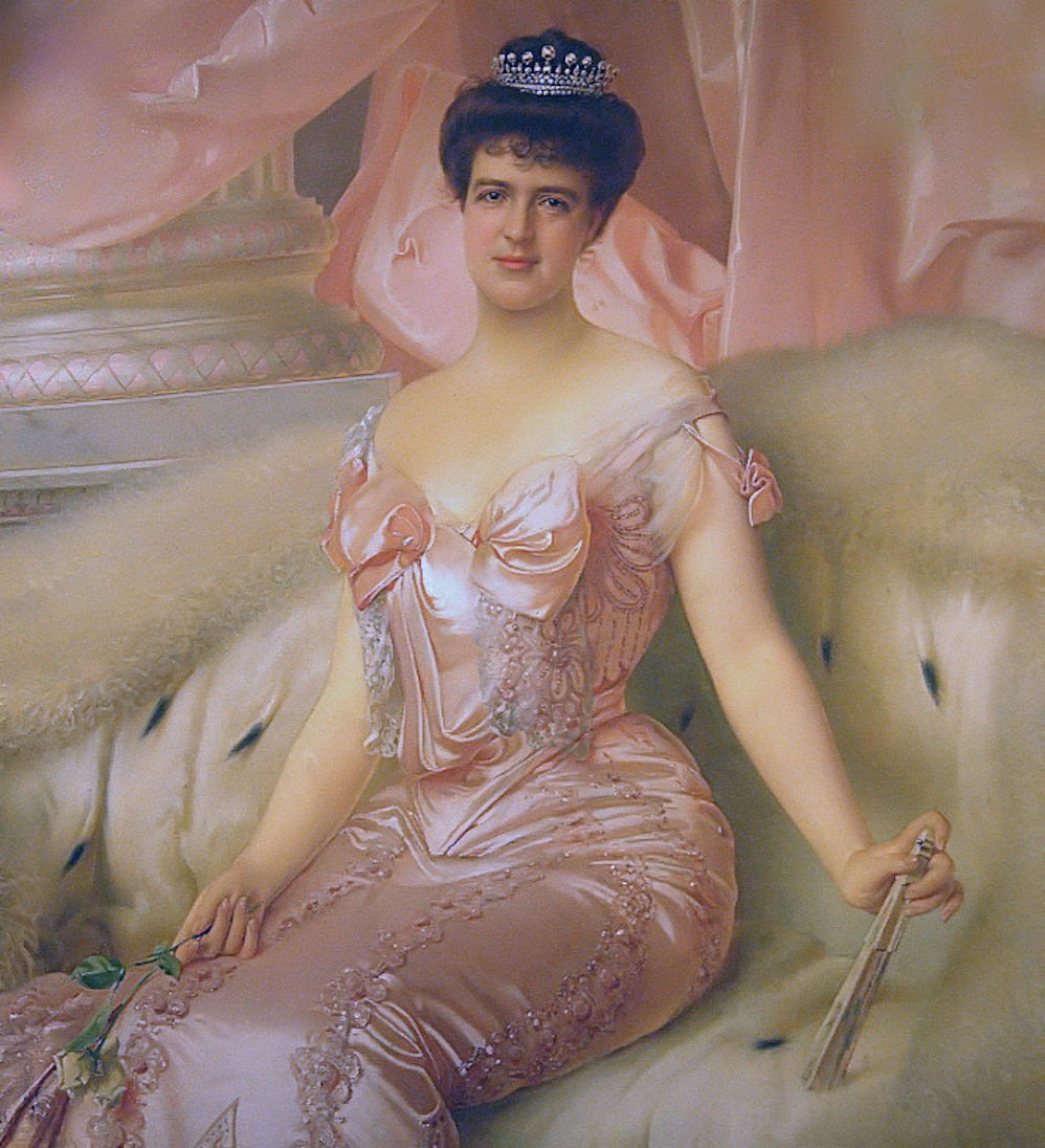 Мария Амелия Луиза Елена Орлеанская. Портрет кисти Витторио Маттео Коркоса, 1905 г.
