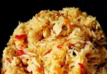 Рис с мясом и овощами "а-ля плов"