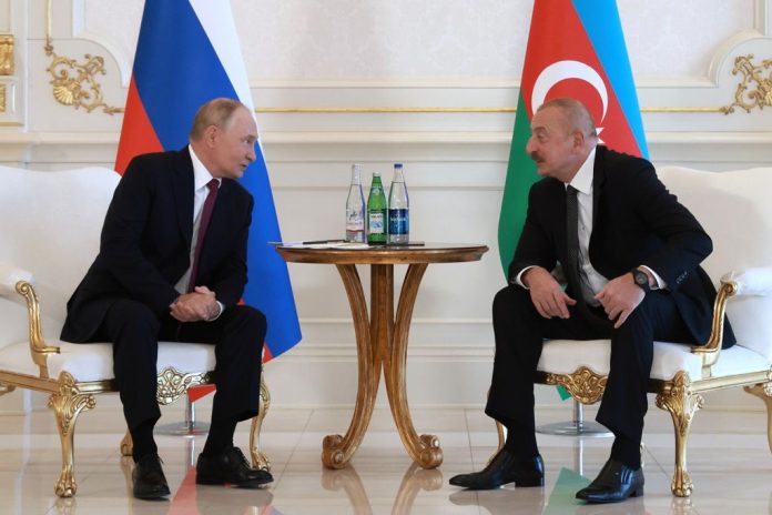Владимир Путин и Ильхам Алиев