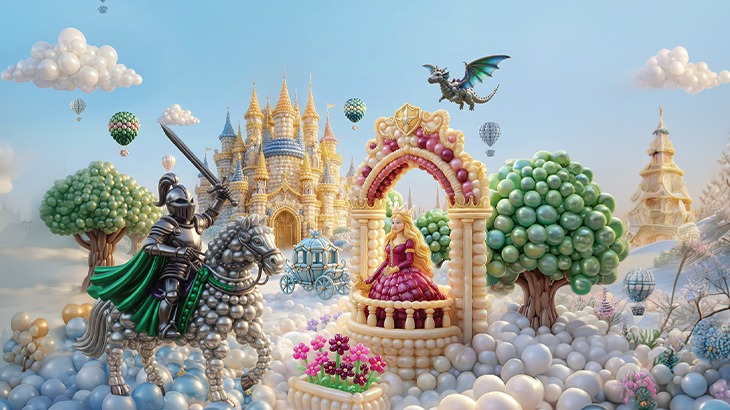 Balloon Wonderland — волшебное королевство из 700 тысяч воздушных шаров